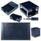 Dacasso Navy Blue 8-Piece Leather Desk Set, Bonded Leather DF-5003 - alternate 4